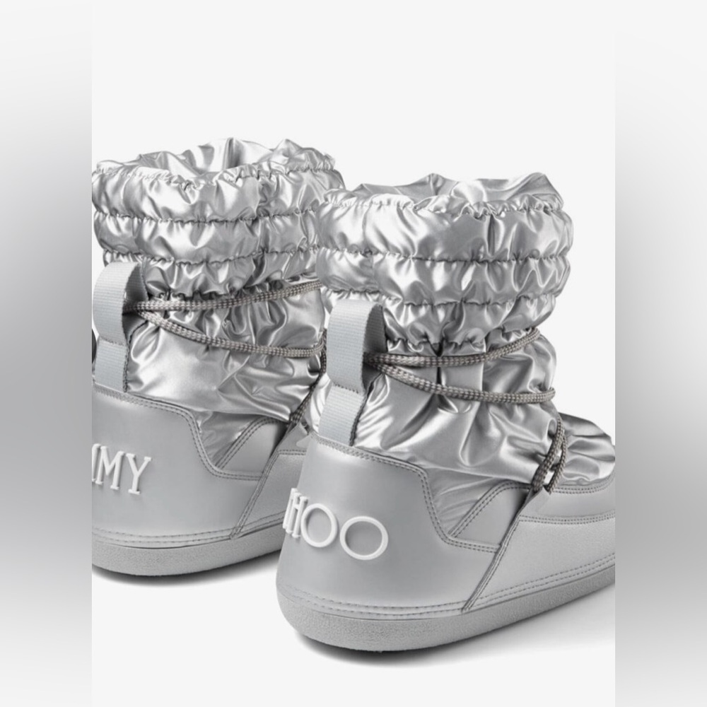 Jimmy Choo Kids Metallic Silver Boots - NEW